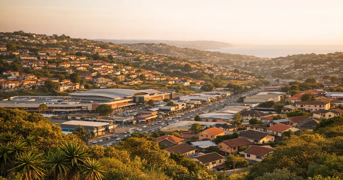 Chatsworth suburb in south Durban with residential areas and shopping centres